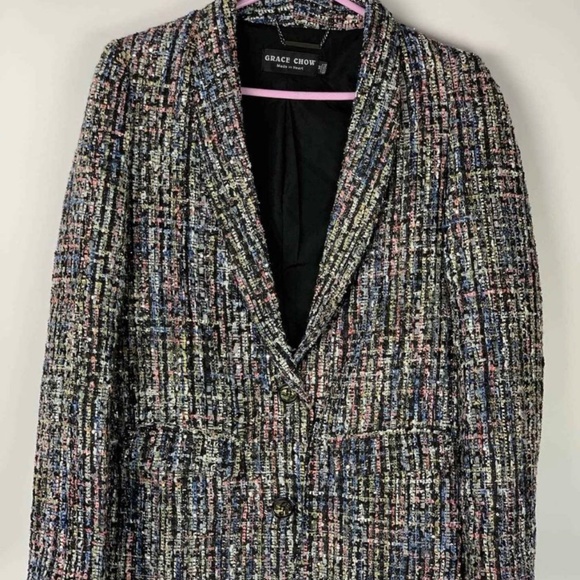 Grace Chow Shimmery Tweed Blazer - Picture 1 of 2
